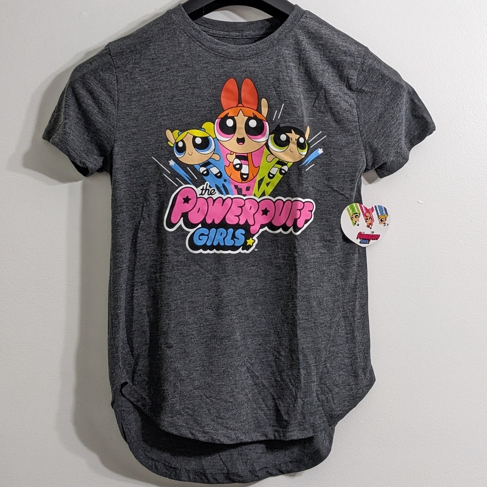 The PowerPuff Girls Cartoon Network Ladies Short Sleeve Graphic T-Shirt ,NWT